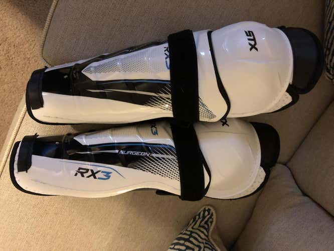 New STX Surgeon RX3 Shin Pads Senior 13in