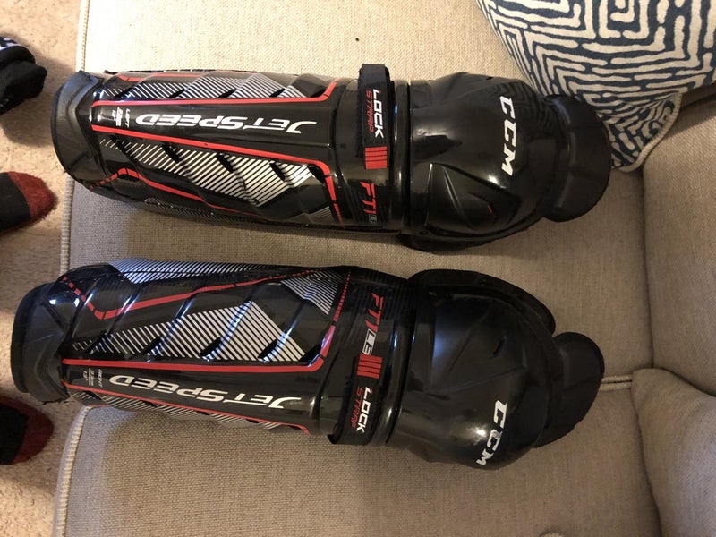 New CCM Jetspeed FT1 Shin Pads Senior 13in