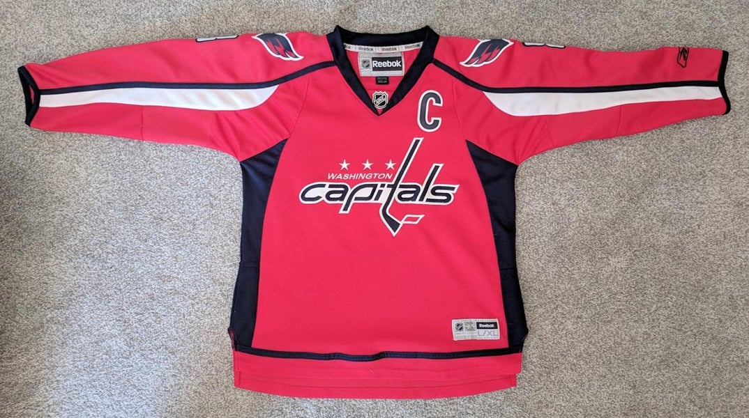 Authentic Washington Capitals Ovechkin Reebok Jersey Size Youth L/XL