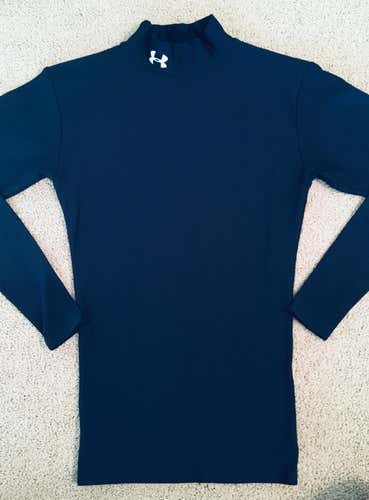Under Armour Compression Long Sleeve Base Layer Adult Small Navy Blue