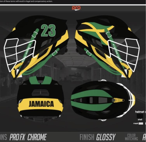 Jamaica National Team Decals for Cascade R