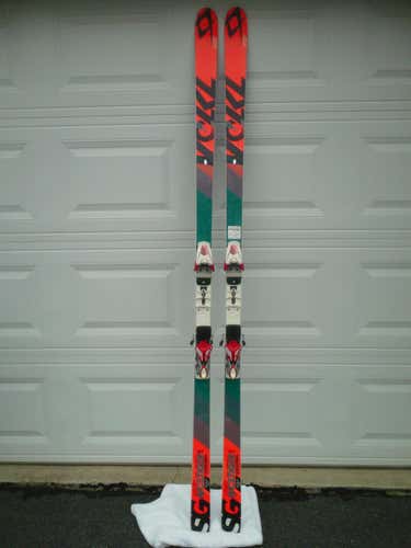 SG RACE SKIS - 211cm/45m Volkl Racetiger Speedwall WC – for Men’s FIS WC/ENL SG – FULLY PREPPED