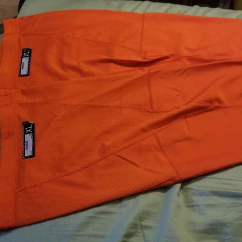 Lightly Used Reebok Prostock Practice Socks, Orange, Mismatched Sizes (XL/XL+)