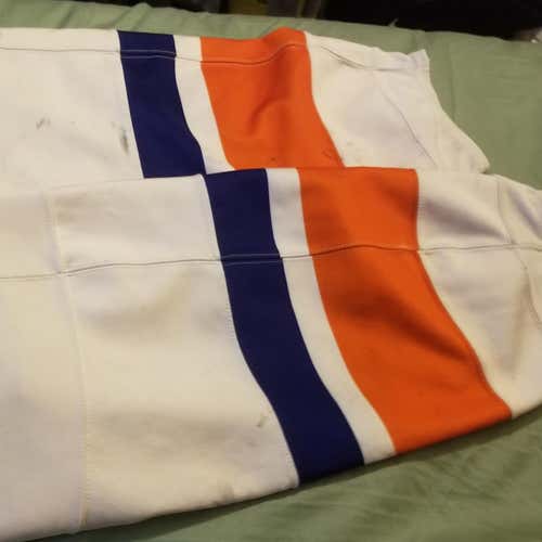 Lightly Used Reebok Prostock New York Islanders Game Socks, Away