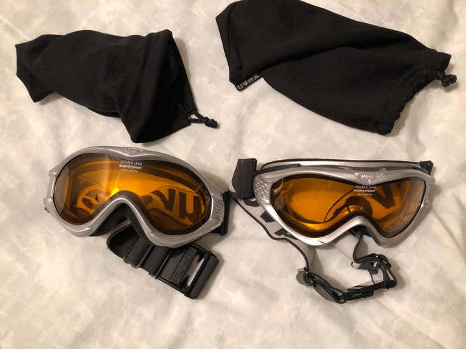 2 Uvex And 1 Bolle Ski Goggles (3 Total) - only $4 per goggle