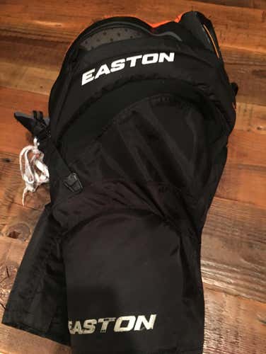 Black And Orange Easton Mako Hockey Pants