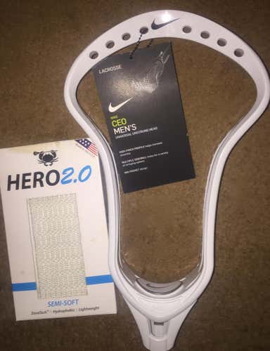 Brand New Nike CEO Lacrosse Head!! with Hero 2.0 Mesh! No trades