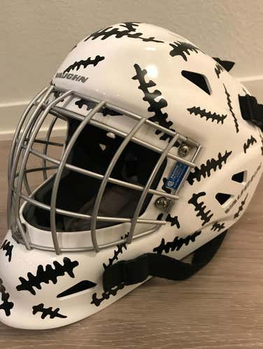 Custom Designed “Stitches” Vaughn Goalie Mask Helmet