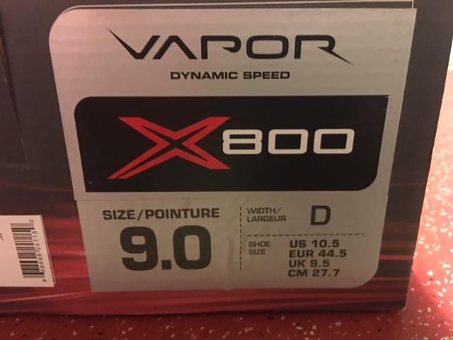 New Bauer Vapor X800 Skates Senior Size 9