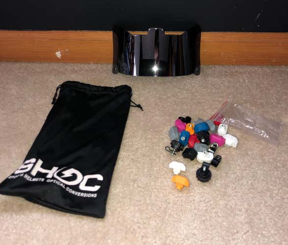 SHOC 1.0 Football And Lacrosse Visor | Chrome Mirror