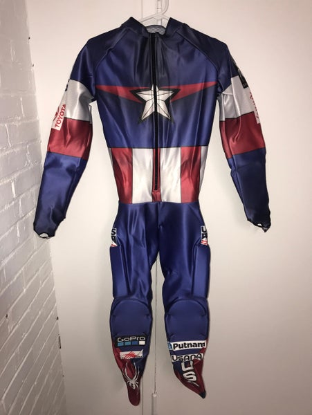 US Ski Team Captain America Racing Suit Size XL NK86