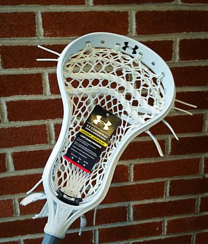 Under Armour Command U Lacrosse Head Hand Strung w/ Semi-Soft Mesh = 100% Made in USA