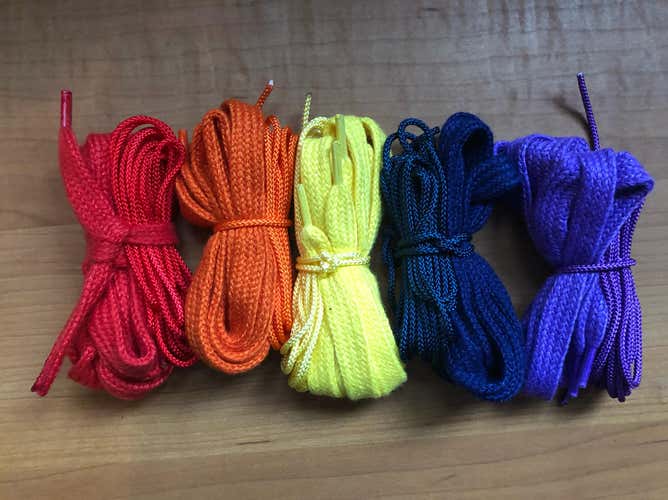 5 Brand New Ninjalax String Kits, Yellow, Red, Orange, Purple, And Blue.
