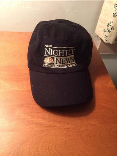 Vintage Nightly News With Tom Brokaw Hat Black
