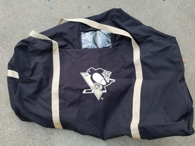PITTSBURGH PENGUINS Eagle Goalie Size pro stock NHL Equipment Bag 42x22x20 Black