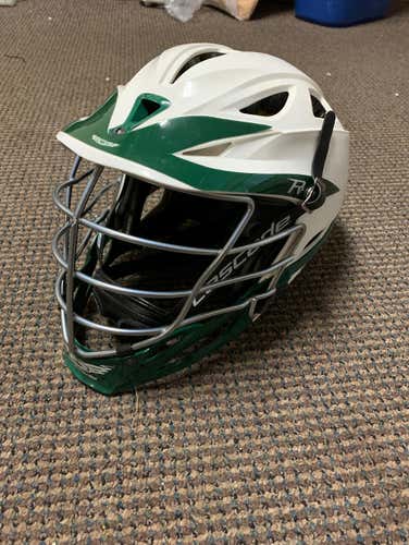 Cascade White/Green Adult Lax Helmet