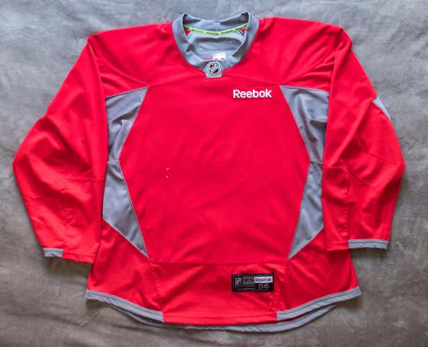 Blank Pro Stock Reebok Edge 3.0 Practice Jersey Red Blank Size 56