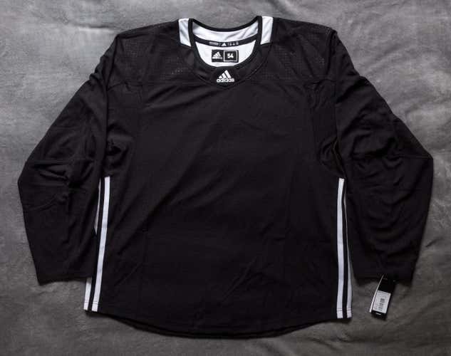 Blank Adidas Hockey Practice Jersey Size 54 Black Pro Stock Adizero