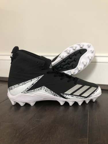 Black And White Adidas Freak X Cleats