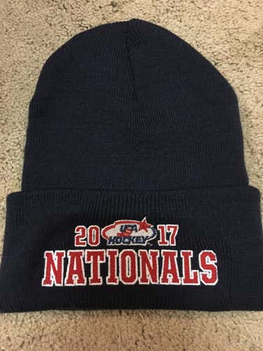 2017 USA HOCKEY Nationals Blue Knit Hat BRAND NEW