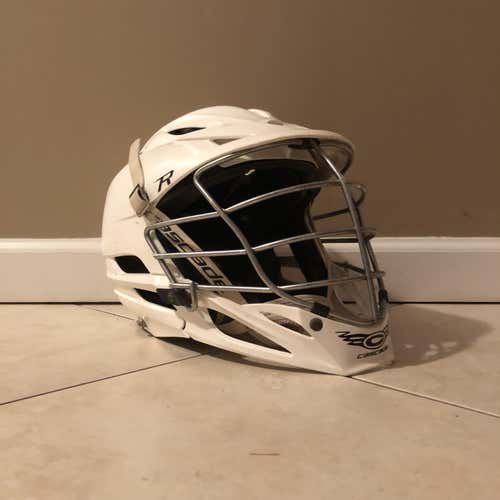 White Cascade R Lacrosse Helmet