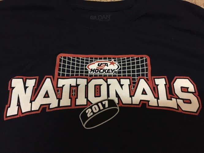 2017 USA HOCKEY Nationals Blue T-Shirt Size XL BRAND NEW