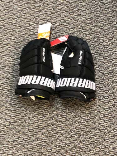 (LAST ONE) Brand New Warrior Alpha QX Pro Gloves Jr Black 12”
