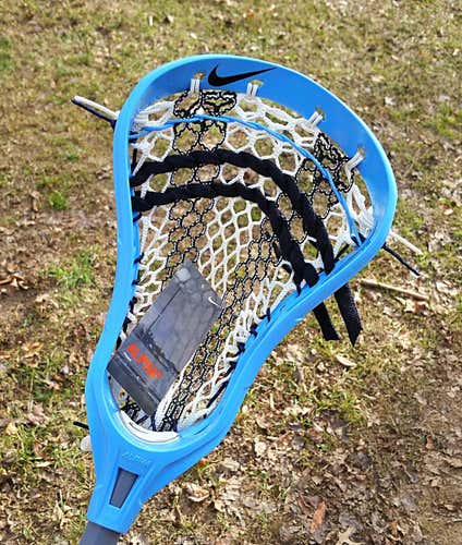 Nike Alpha U Lacrosse Head Strung w/ XPRO Double Striker Semi-Soft Mesh