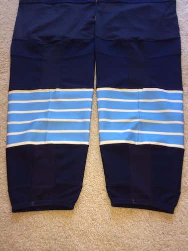 PITTSBURGH PENGUINS Reebok Blue Navy 3rd XL+ BRAND NEW Pro Hockey Socks