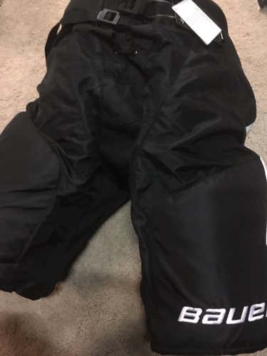 EVGENI MALKIN PENGUINS Bauer Pro Large +1 Black Gold NEW Hockey Pants Stock