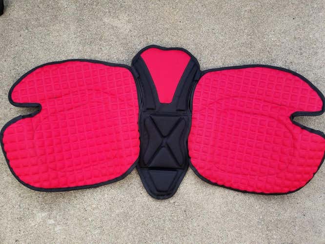 PITTSBURGH PENGUINS Easton Red Pant Uppers Hip Pads Used Pro Stock Size XL