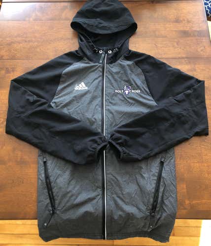 Holy Cross Adidas Full Zip Windbreaker