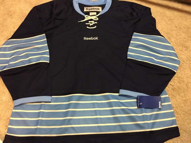 PITTSBURGH PENGUINS Winter Classic Blue Brand New Blank Hockey Jersey size Large