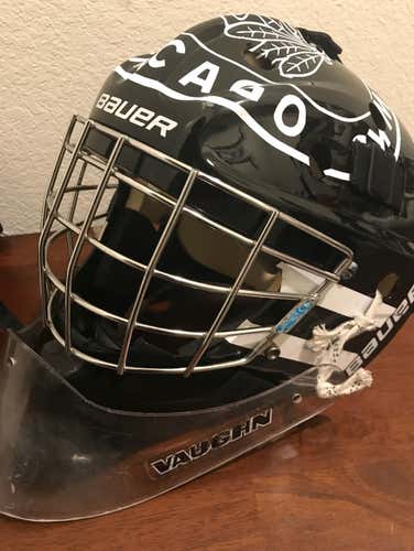 Chicago Blackhawks Winter Classic Themed Senior Bauer Goalie Mask Helmet