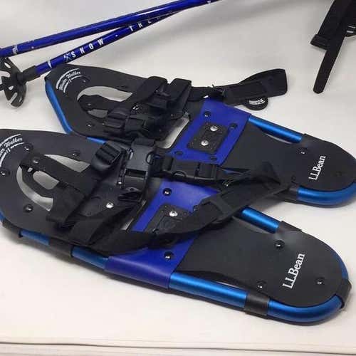 L.L. Bean Walker 18 Sniwshoes & Poles