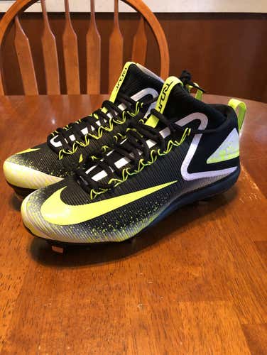 Brand New Neon Yellow Nike Zoom Trout 3 10.5 Metal Baseball Cleats