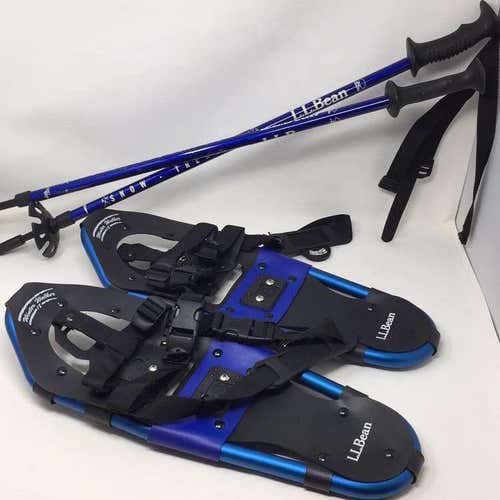 L.L. Bean Winter Walker 18 Snowshoes & Poles