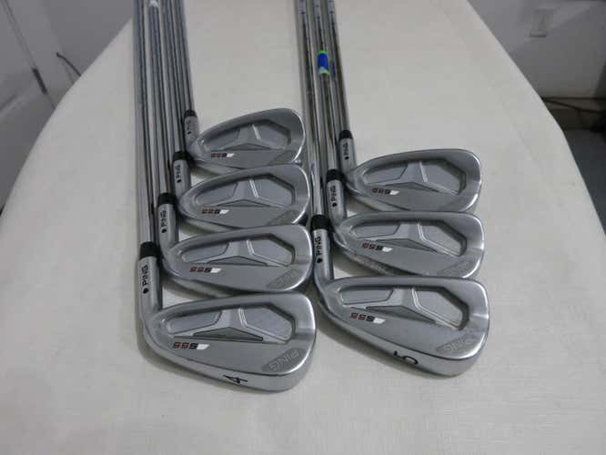 Ping S55 Iron Set S-55 - 4-PW - KBS Tour 120 Stiff Flex Steel - Black Dot