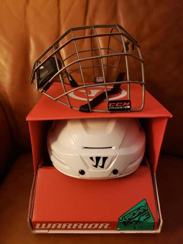 New Large Warrior PX3 Helmet/CCM FM680 Gunmetal Cage Combo
