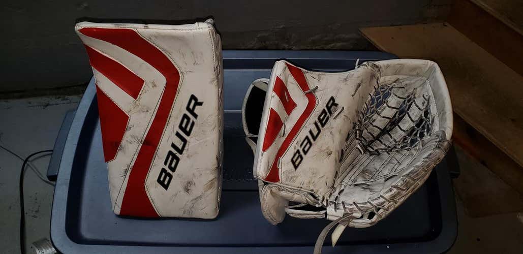 Bauer Supreme one.7 Goalie Glove & Blocker Regular Senior Pro Stock