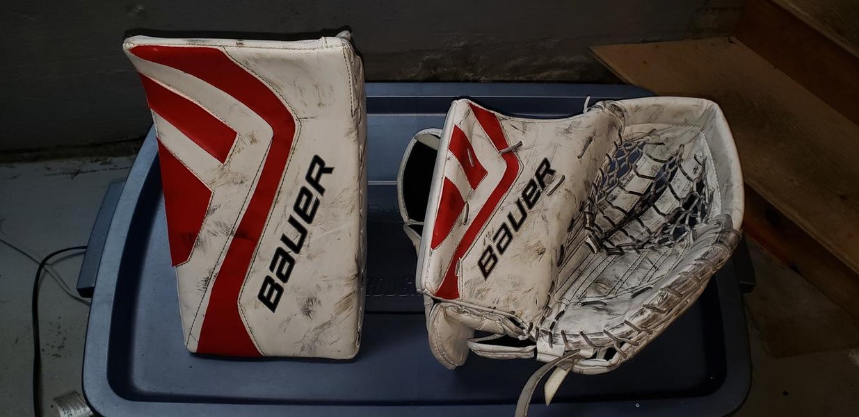 Bauer Supreme one.7 Goalie Glove & Blocker Regular Senior Pro Stock