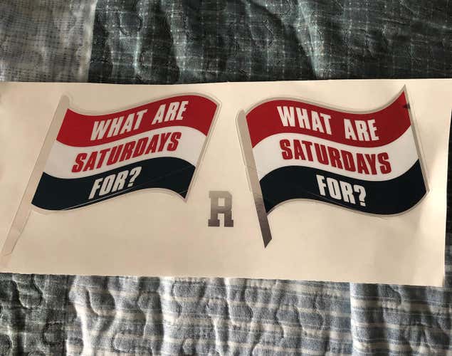 What Are Saturday’s For? R Decals