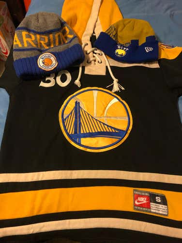 Warriors Curry Hoodie With Two Hats