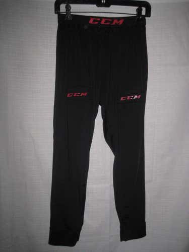 CCM Compression Fit Jock Hockey Pants men's S black long underwear