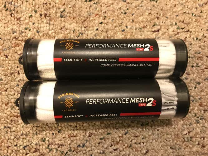 New Two Pack StringKing Type 2S Mesh Kit White (Semi-Soft)