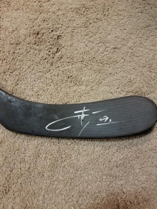 JOHN TAVARES 09'10 ROOKIE Signed New York Islanders Game Used Hockey Stick Coa
