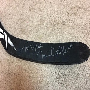 MATT COOKE 09'10 Signed Pittsburgh Penguins Game Used Hockey Stick NHL COA 1