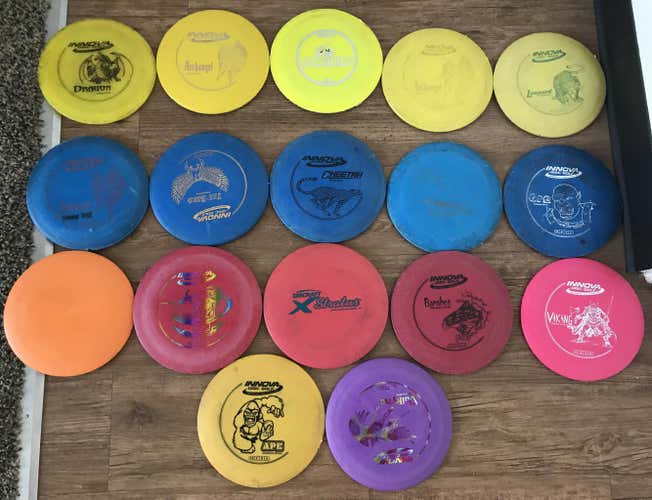 17 Frisbee Golf Discs (As A Lot Or Individual)
