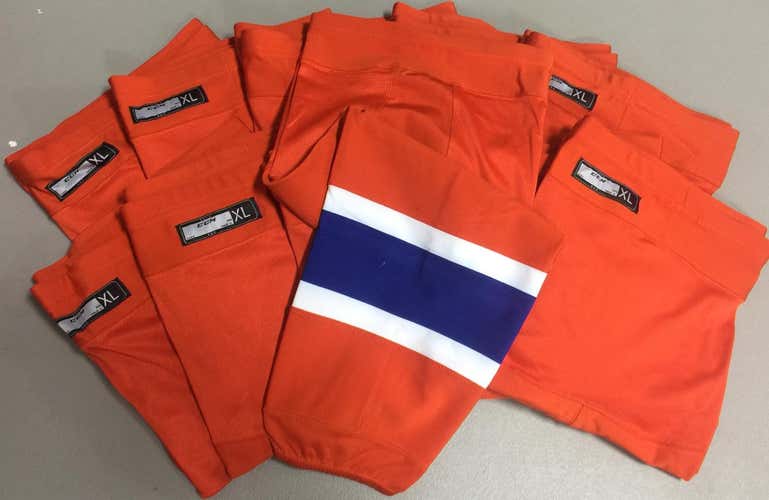 TEAM SET CCM Edge Pro Stock Hockey Edmonton Oilers Orange 9275