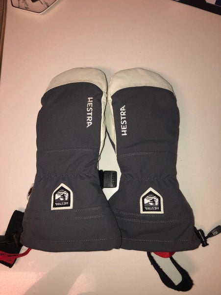 Hestra Army Leather Heli Ski Mitten W/ Handcuffs-NWOT